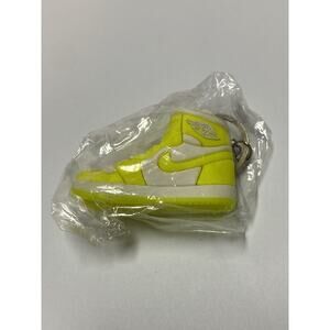 New Mini 3D AIR JORDAN sneaker shoe keychain Yellow/White